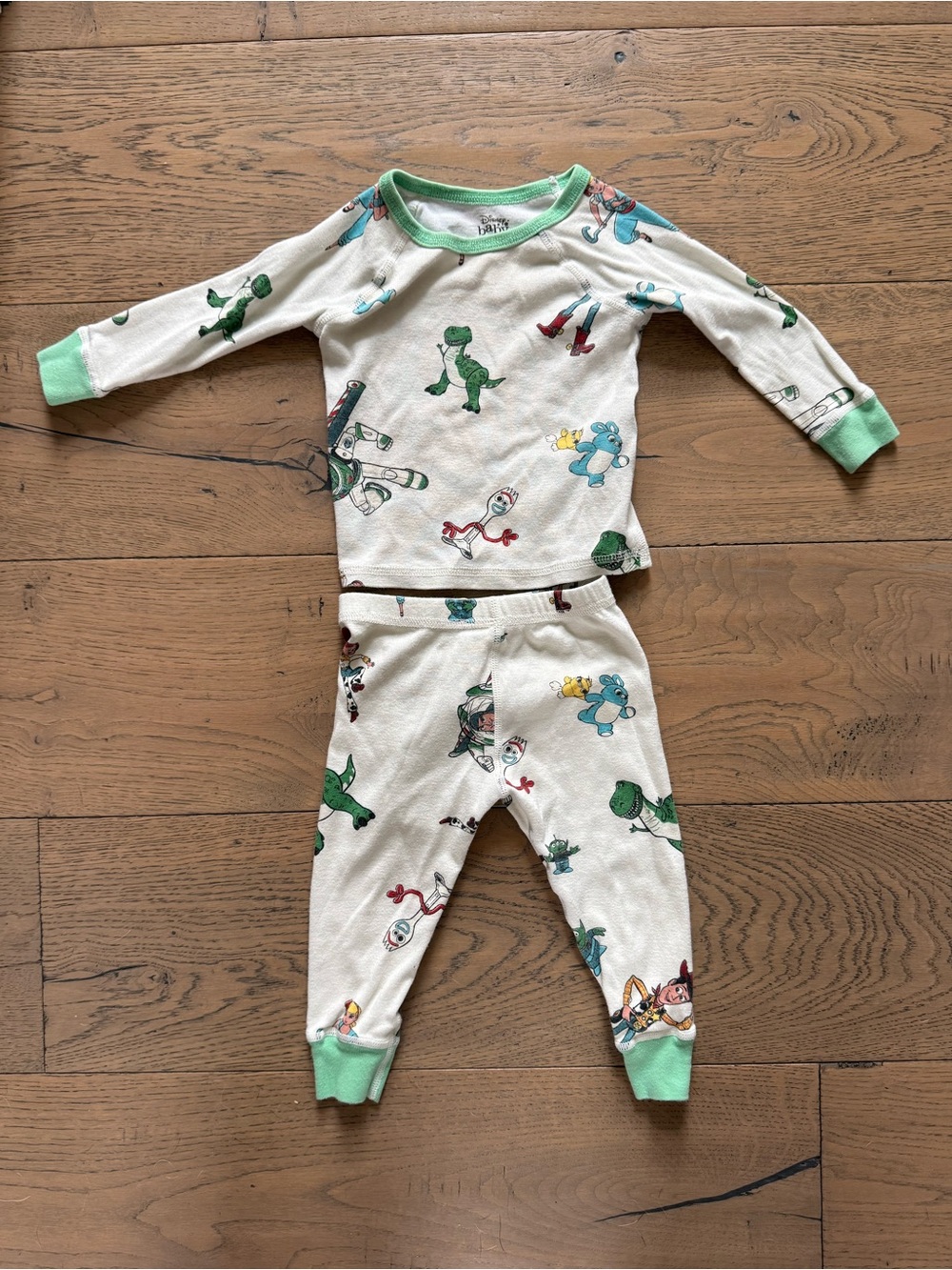 Disney Baby Toy Story Pajama Set 12-18M Disneyland Woody Buzz Rex Forky